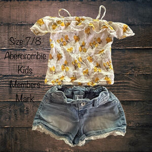 Size 7/8 Abercrombie/Members Mark Short Set